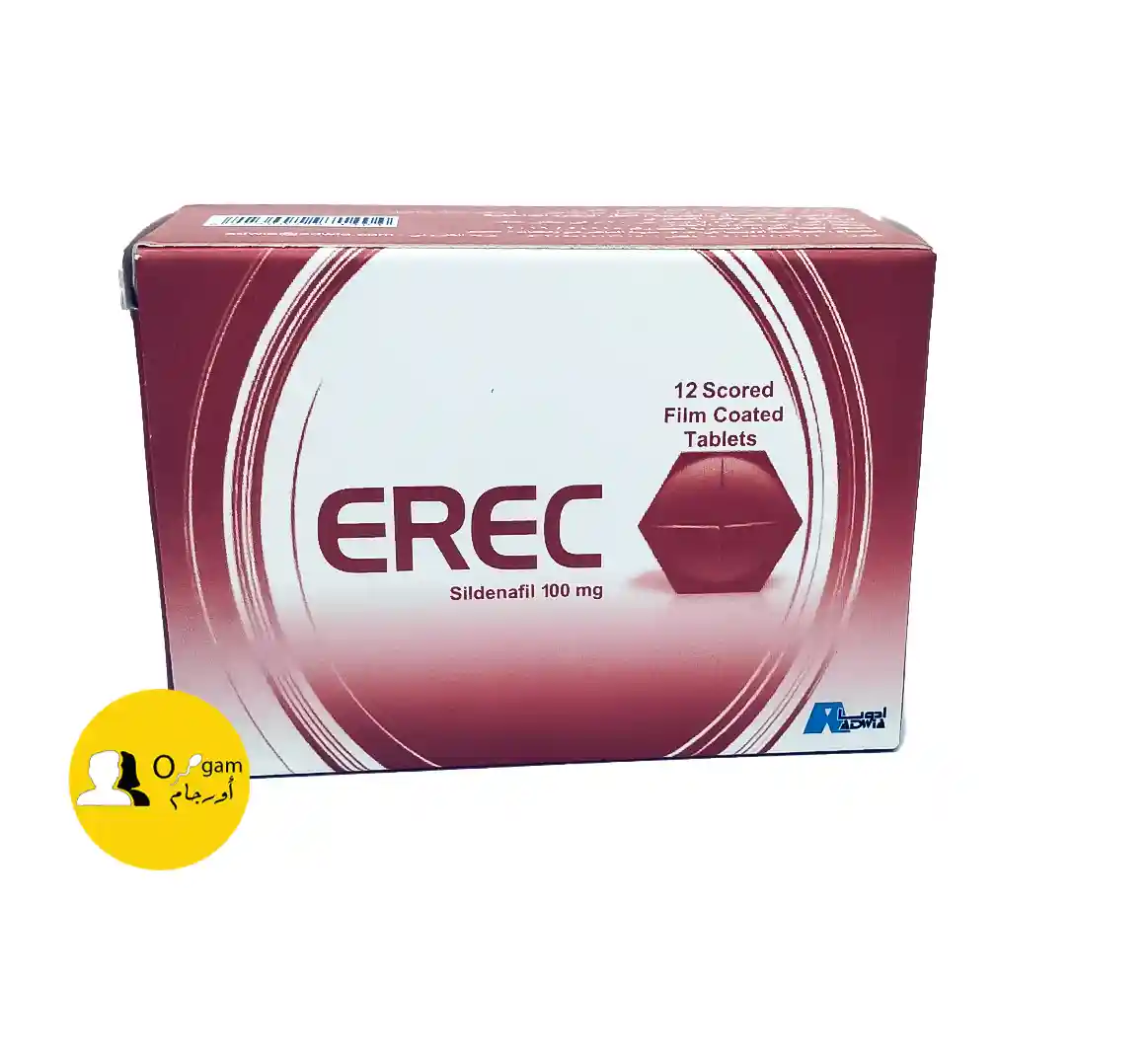 إريك (1) إيريك 100 مجم هو دواء فعال لعلاج ضعف الانتصاب